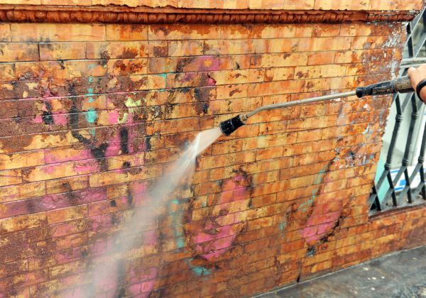 Cost of Brick Graffiti Cleaning in San Marcos